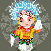 微信头像京剧卡通头像_好看的Q版京剧头像图片