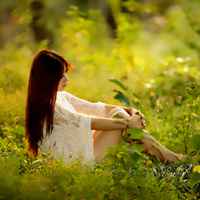 清新自然超凡脱俗森林系女孩