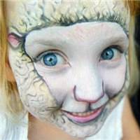 微信头像小孩脸部创意彩绘