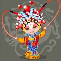 微信头像京剧卡通头像_好看的Q版京剧头像图片