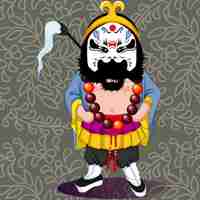 微信头像京剧卡通头像_好看的Q版京剧头像图片