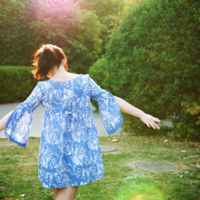 清新自然超凡脱俗森林系女孩