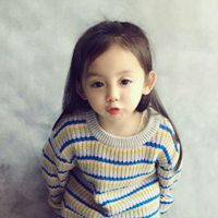 微信可爱小女孩头像 可爱小女孩目光如水清新可人