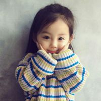 微信可爱小女孩头像 可爱小女孩目光如水清新可人