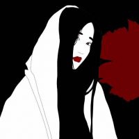 动漫红唇女生头像