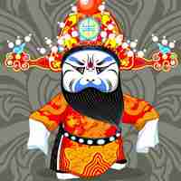 微信头像京剧卡通头像_好看的Q版京剧头像图片