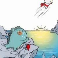 可爱的小怪兽和凹凸曼头像