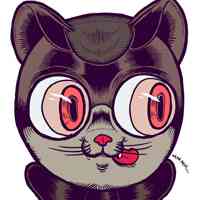个性的微信卡通猫头像图片