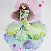 创意花瓣人文艺术头像图片