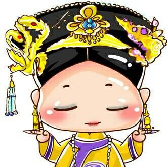 高清可爱卖萌的剪刀手卡通图片头像