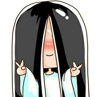 高清可爱卖萌的剪刀手卡通图片头像