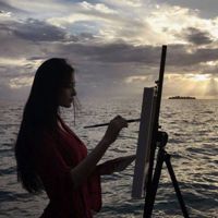 唯美意境头像背影女_高清唯美意境女生背影