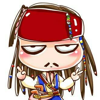 高清可爱卖萌的剪刀手卡通图片头像