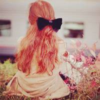 背影头像女生长头发 妳的背影我的心