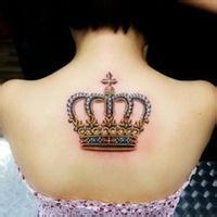 好看的女生后背纹身头像图片