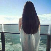 背影头像女生长头发 妳的背影我的心