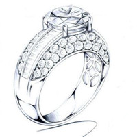 手绘戒指头像图片大全