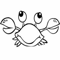 螃蟹简笔画头像图片大全
