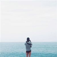 好看有意境的微信远景男生背影头像