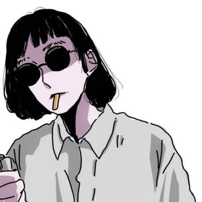 头像女生手绘高冷 你就是你不一样的烟火