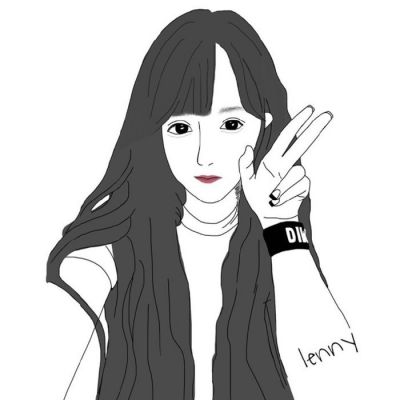 头像女生手绘高冷 你就是你不一样的烟火