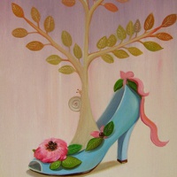 手绘高跟鞋头像 高跟鞋是憧憬着爱情的标签