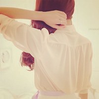 背影头像女生长头发 妳的背影我的心