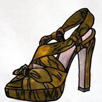 手绘高跟鞋头像 高跟鞋是憧憬着爱情的标签