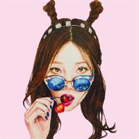 手绘头像女生个性_彩绘女生个性十足