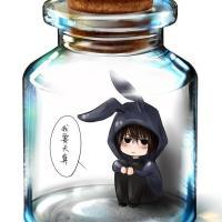 卡通人物在瓶子里的创意头像