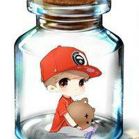 卡通人物在瓶子里的创意头像