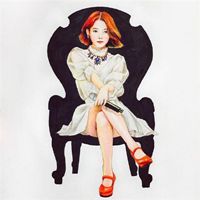 手绘头像女生个性_彩绘女生个性十足