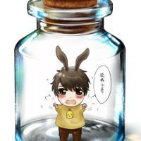 卡通人物在瓶子里的创意头像