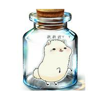 卡通人物在瓶子里的创意头像