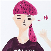 创意涂鸦手绘头像女