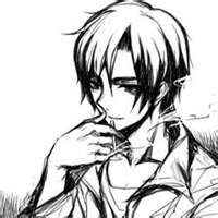 冷酷的动漫帅哥吸烟头像图片