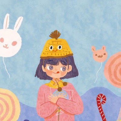 超萌卡通微信情侣头像图片