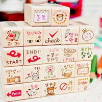 颜色丰富多彩的可爱文具头像