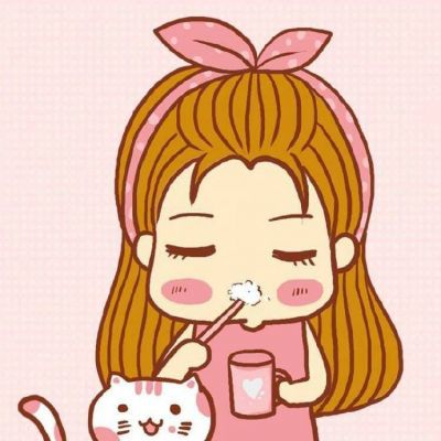 超萌卡通微信情侣头像图片