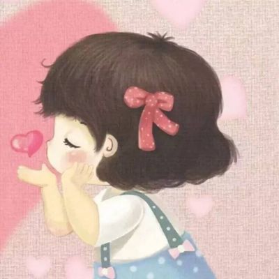 超萌卡通微信情侣头像图片