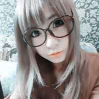 带眼镜框的女生头像