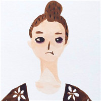 创意涂鸦女生头像图片