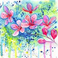 微信头像图片花_好看的手绘漫画花头像图片