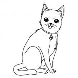 卡通猫咪头像简笔画