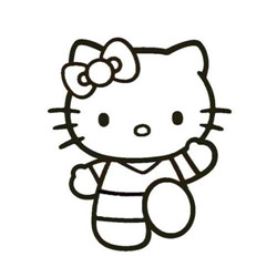 卡通猫咪头像简笔画