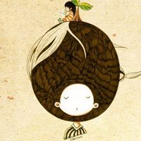 简约有创意的手绘人物卡通图片