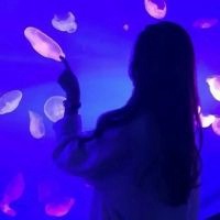 一男一女的微信情侣头像背影两张