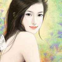 好看的女生照片仿手绘头像图片