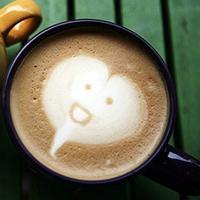 咖啡创意图案头像 不同风格拉花的咖啡图片头像