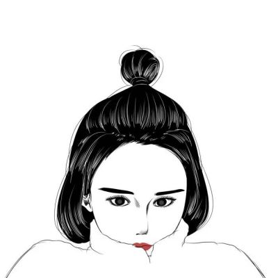 手绘气质女性头像图片_高清个性手绘女生超好看